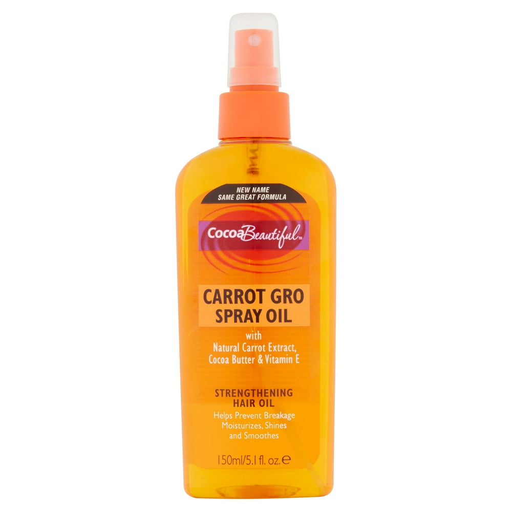 Cocoa Beautiful Carrot Gro Spray Oil Strengthening Hair Oil, 5.1 fl oz