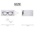 thumbnail image 2 of Mens Womens Square Oversized Reading Glasses Blue Light Blocking Readers, 2 of 3