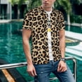 thumbnail image 6 of Rateoe Leopard Print-1 Pattern Men’s Baseball Short Sleeve Polo Shirt, Midweight Men's Shirt Golf Shirt Polo Shirts Quick Dry Short-4X-Large, 6 of 7