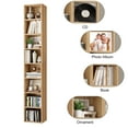 thumbnail image 3 of Homfa 8-Tier Wood Bookcase, 71'' Tall Storage Cube Organizer with Adjustable Shelves, Nature, 3 of 7