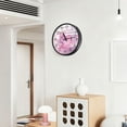 thumbnail image 6 of Voice Activated Clock with Glow Light 12 Inch Large Silent Wall Clock Battery Operated for Home Decor Pink Heart-shaped Glass, 6 of 8