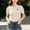 Beige, variant on WAVSUF Girls Knit Short Sleeve Tee, Breathable Henley Neck Trendy Bow Summer School Soft Sweater Beige 10-12