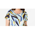 thumbnail image 2 of JM Collection Women's Plus Size Printed Top  Navy Size 4X, 2 of 3