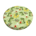 thumbnail image 1 of Balery Cute Dinosaurs Cartoon Fundas de asiento para taburete de bar redondo de tela de terciopelo ajustables que protegen de arañazos y manchas para sillas de 14 a 17 pulgadas.-13 inch, 1 of 7