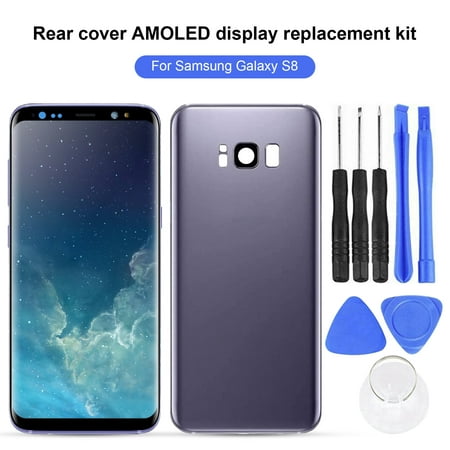 XWQ LCD Display Screen Professional Anti-scratch Phone AMOLED LCD Touch Screen Assembly with Back Cover for Samsung Galaxy S8 G950 SM-G950F