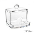 thumbnail image 2 of Square Q-tips Cotton Swabs Holder Cotton Swabs Storage Stand Rack Organizer Box Cosmetic Makeup Case, 2 of 10