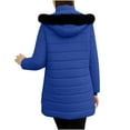 thumbnail image 4 of ZACPNCV Womens Quilted Coat Long Sleeve Solid Color with Hood Stylish and Warm Outerwear for Fall Winter, 4 of 9