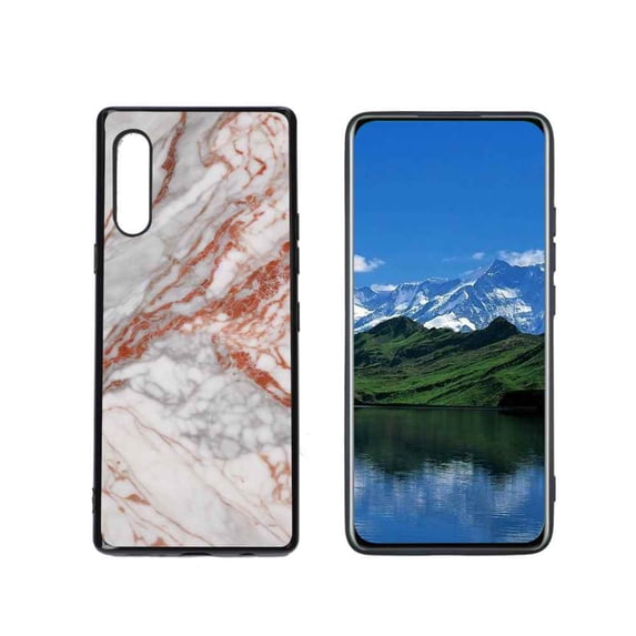 Compatible with LG Velvet 4G Phone Case, Marble-148 Case Men Women, Flexible Silicone Shockproof Case for LG Velvet 4G