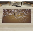 thumbnail image 1 of Japanese Decorative Rug, Spring Season Sakura Bloom Design Marine Toned Ombre Color Background, Quality Carpet for Bedroom Dorm and Living Room, 6 Sizes, Pale Coffee, by Ambesonne, 1 of 1