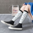 thumbnail image 3 of Lsque Scarf Bear Printed Crew Socks Men's Women's LightWeight Thin Casual Calf Socks ,Knee High Socks,Cotton Socks, 3 of 9