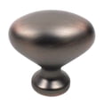 thumbnail image 3 of Glacier - Zinc Die Cast, 1-3/8" dia. Oval Knob, Weathered Pewter, 3 of 4