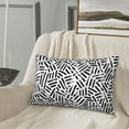 thumbnail image 5 of Pofeuu Weave Geometric Print Polyester Microfiber Plush Pillowcases, Super Soft and Cozy Pillow Case Covers with Envelop Closure（Pillow core not included）-14"x20", 5 of 6