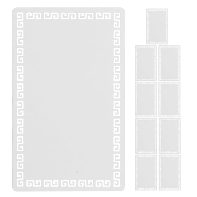 OULII 10 Pcs Cartes de Visite en Aluminium Blanc avec Bords Lisses pour Impression Double Face Personnalisée