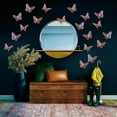 thumbnail image 2 of Butterfly Wall Decor, 48Pcs 2 Styles 3 Sizes Butterflies for Birthday Cake Cupcake Toppers, 3D Paper Iridescent Sticker Graduation Grad Cap Decorations Baby Shower Girl Room Nursery Decals, 2 of 7