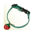 thumbnail image 4 of Collar con cascabel para mascotas, collar de fresa, suministros creativos para mascotas, para gatos y perros (verde, talla XS), 4 of 8