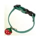 thumbnail image 5 of Collar con cascabel para mascotas, collar de fresa, suministros creativos para mascotas, para gatos y perros (verde, talla XS), 5 of 6