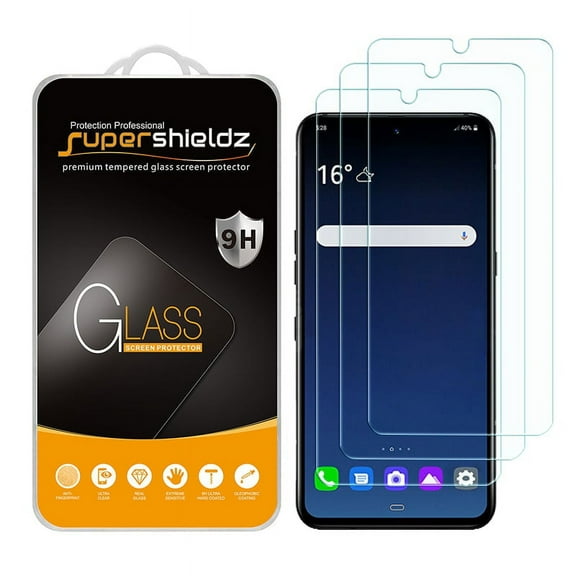 [3-Pack] Supershieldz for LG V60 ThinQ / V60 ThinQ 5G / V60 ThinQ 5G UW Tempered Glass Screen Protector, Anti-Scratch, Anti-Fingerprint, Bubble Free