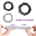thumbnail image 3 of Dalrosia 3PCS Hair Ties Crystal Elastic Hair Scrunchies Stretchy Hair Accessories Bead Ponytail Holders Boho Hair Elastics Ties Handmade Hair Bands for Women and Girls Rubber Bands, 3 of 6