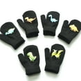 thumbnail image 3 of Cartoon Little Dinosaur Winter Gloves, Soft Thermal Knitting Kids Knitted Mittens for Traveling Cold Weather Snowboarding Skating Cycling, 3 of 10