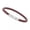 6 - Bayonet Snap Silver, variant on Unisex Men's Genuine Leather Stainless Steel Magnetic Clasp Bracelet Burgundy-10 - Bullet Magnetic Silver