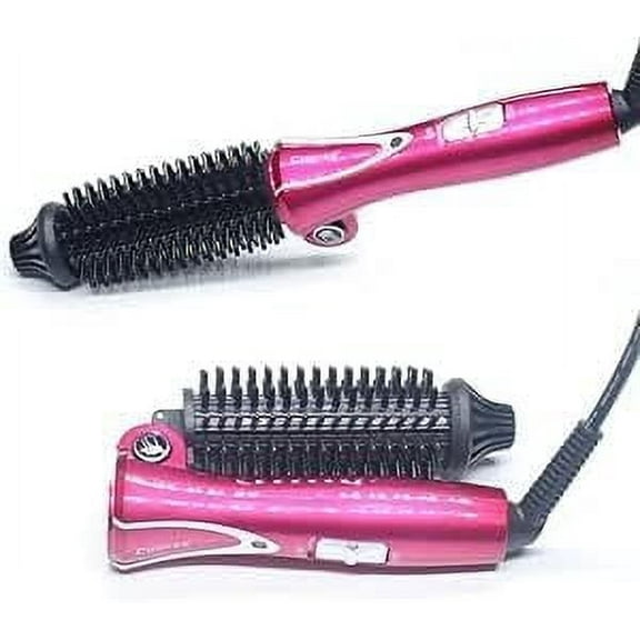 Curling Iron Brush, Hair Curler Hot Brush Professional Anti-Scald Instant Heat Up Curling Wands Suitable Heated Styler Brush for Long/Short Hair（110-240V）
