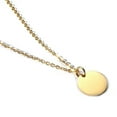 thumbnail image 5 of 20mm Coin Necklaces Women's Stainless Steel Round Circle Colar Silver/Rose Gold, 5 of 8