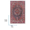 thumbnail image 5 of Livabliss Area Rugs for Living Room, 5x7 Iris Traditional Red Rug, Bedroom Dining Room Home Decor Stain Resistant Carpet (5' x 7'6"), 5 of 9