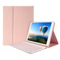 thumbnail image 1 of Tignapoo Étui Clavier Bluetooth Polyvalent pour iPad Pro 10.5/Air3 10.5 2019/iPad 10.2 2020 - Design Léger avec Support Réglable et Support de Stylet en Silicone Élastique Rose, 1 of 6