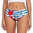 thumbnail image 1 of Balery Red Funny Crab on Blue Stripe Ropa Interior de Algodón para Mujer con Dibujo – Braguitas Cómodas y Elásticas, Estilo Clásico-Medium, 1 of 6