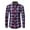 Red, variant on QUINDOS Shirts for Men 2024,Men's Fall And Winter Fashion Casual Cotton Print Turn-down Collar Button Long Sleeve Comfort Vacation T Shirt