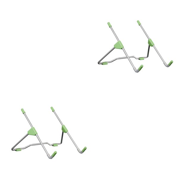 Seitruly Soporte para ordenador portátil de escritorio de aleación de aluminio, soporte para de oficina en casa, soporte ajustable Verde 2Conjunto