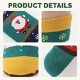 thumbnail image 6 of GOBWCOT Christmas socks for men and women, Christmas gift socks, 4 combinations of Christmas socks with snowman, elk, Santa Claus and bear patterns, 6 of 7