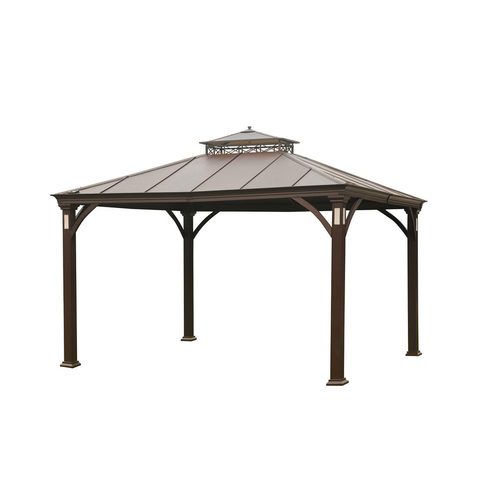 Sunjoy 10 x12 Sonama Hardtop Gazebo - Walmart.com