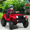 thumbnail image 2 of Pemberly Row 12V Kids Ride On Truck Car w/ Remote Control MP3 Music LED Lights, 2 of 7