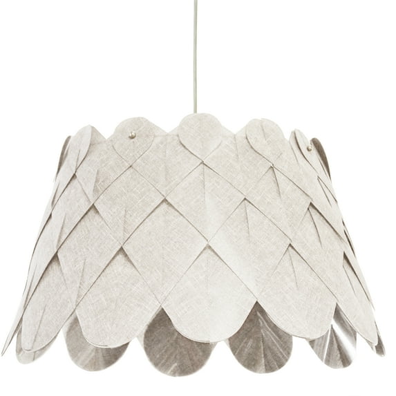 1LT Amirah Pendant Camelot Cream, Polished Chrome