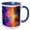 Blue/White, variant on 3drose, Colorful Fusion Abstract, 15oz Mug