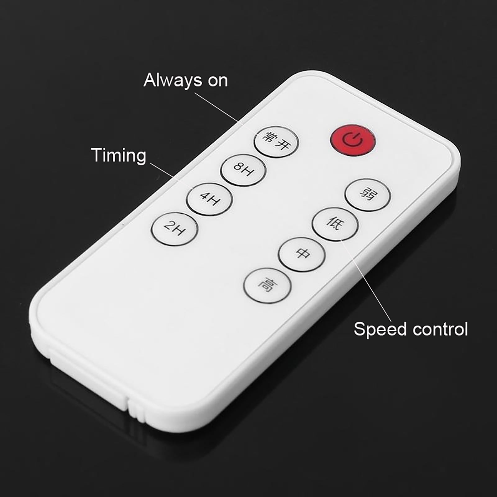 Remote Control Wall Mount Fan 5V USB Power 8H Timer Function Space Saving 4 Adjustable Speed For Kitchen Office