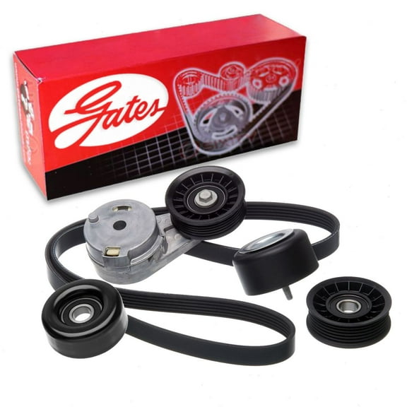 Gates Complete Serpentine Belt Drive Component Kit compatible with Pontiac G6 3.5L 3.9L V6 2006-2010