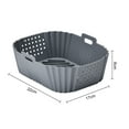 thumbnail image 5 of Shoreew Silicone Air Fryer Liners for Ninja SL400UK Non-Stick Baking Tray Reusable Air Fryer Basket Kitchen Cooking Accessory, 5 of 7