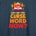 thumbnail image 3 of Inside Out - Can I Say That Curse Word - Women's Lightweight French Terry Long Sleeve Shirt, 3 of 5