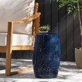 thumbnail image 3 of ​​12 Inch Side Table - Navy Blue Tabletop, Space Saving Balcony Side Table, No Assembly Required, 3 of 5