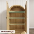 thumbnail image 5 of Arched Kitchen Pantry Storage Cabinet with 2 Drawers 72" Tall Farmhouse Wood Bookcase with 4 Doors for Kitchen Dining Room Bathroom, 5 of 7