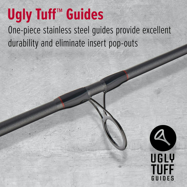  Shakespeare Ugly Stik 6'6” Ugly Tuff Spincast Fishing Rod and Reel  Spincast Combo, Ugly Tech Construction with Clear Tip Design, Size 10 3  Ball Bearing Casting Reel : Sports & Outdoors
