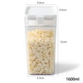 thumbnail image 5 of Crystal Clear Airtight Food Storage Containers with Lids, Plastic Canister Set for Kitchen Organization and Storage, for Flour, Sugar, Cereal, Rice, BPA Free Plastic 8-Pack with Different Sizes, 5 of 7