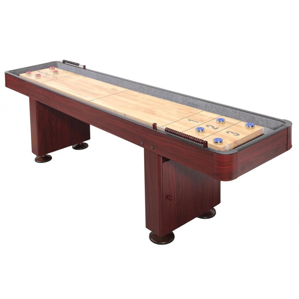 BlueWave SHUFFLEBOARDS NG1210 Challenger 9 Ft. Shuffleboard Dark Cherry