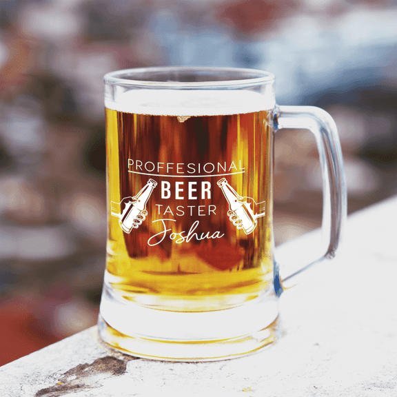 Custom Beer Mugs Set of 2 – 12 oz Personalized Soda Lime Glasses with UV Print