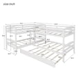 thumbnail image 5 of Cfowner Twin Over Twin Bunk Beds with Trundle, L-Shaped Loft Bed with Guard for Teens Bedroom, 5 of 5