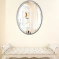 thumbnail image 2 of OVALCREST - London Framed Oval Mirror - Silver Spray 19 1/8" x 25 1/8", 2 of 7