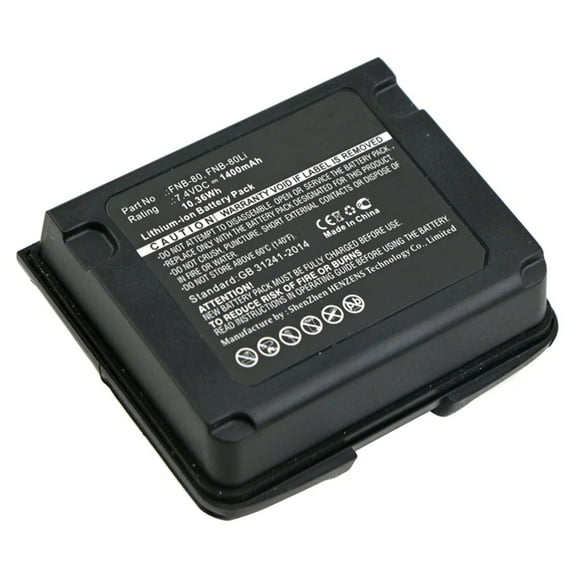 Batteries N Accessories BNA-WB-L1103 2-Way Radio Battery - Li-ion, 7.4, 1400mAh, Ultra High Capacity Battery - Replacement for Horizon FNB-58 Battery