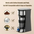 thumbnail image 5 of Single Serve Coffee Maker with Programmable Timer and Auto Start for Ground Coffee, 14oz Quick Brew , Black, 5 of 6